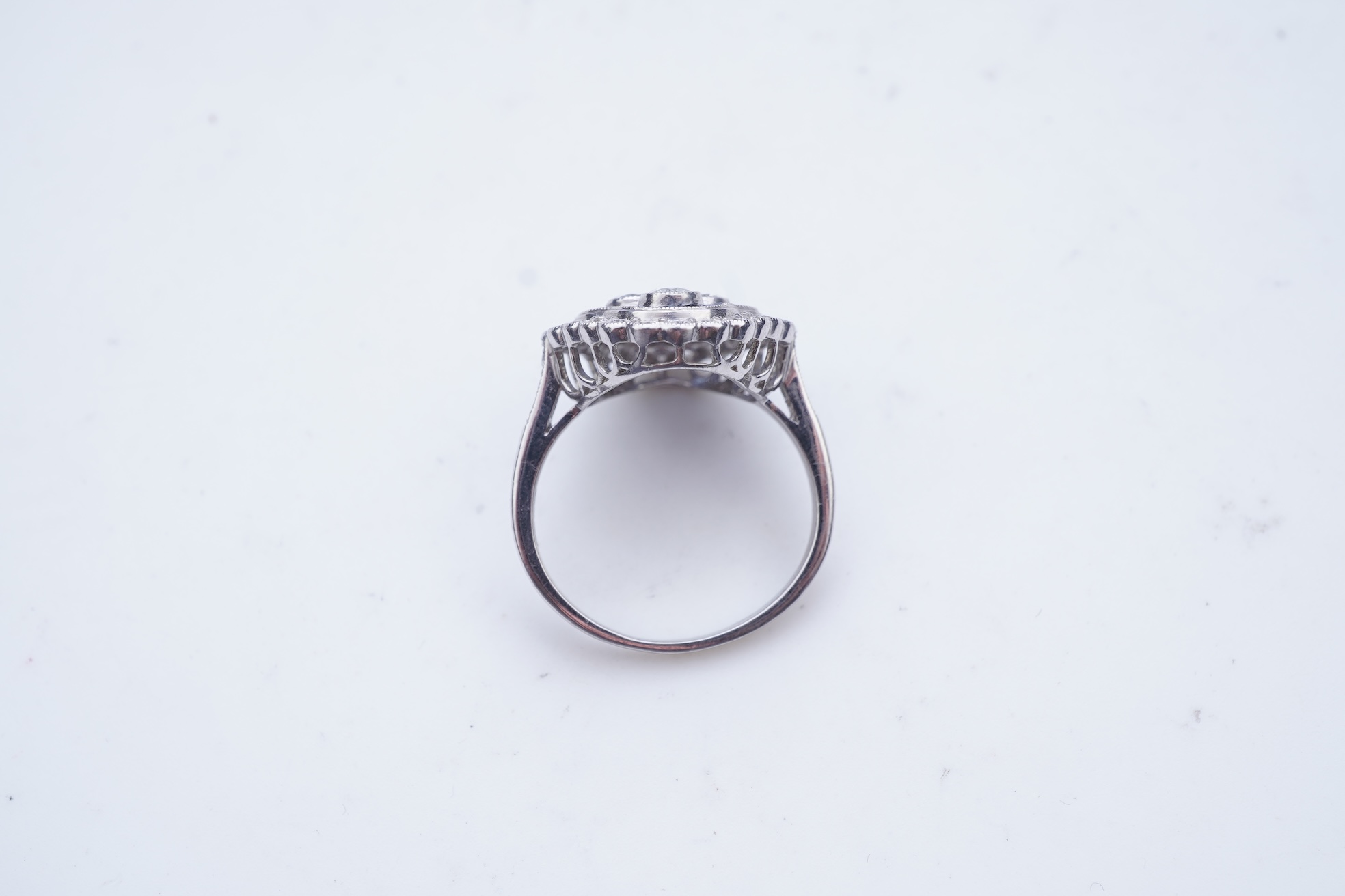 A sapphire and diamond ring
